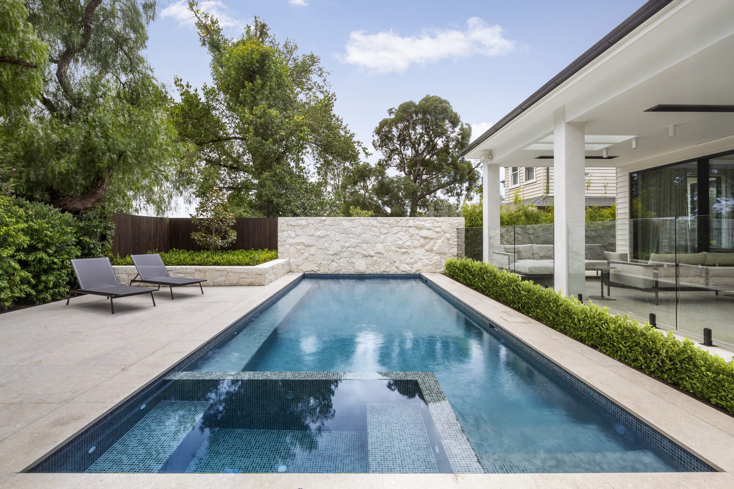 Landscape Construction - Canterbury - pool