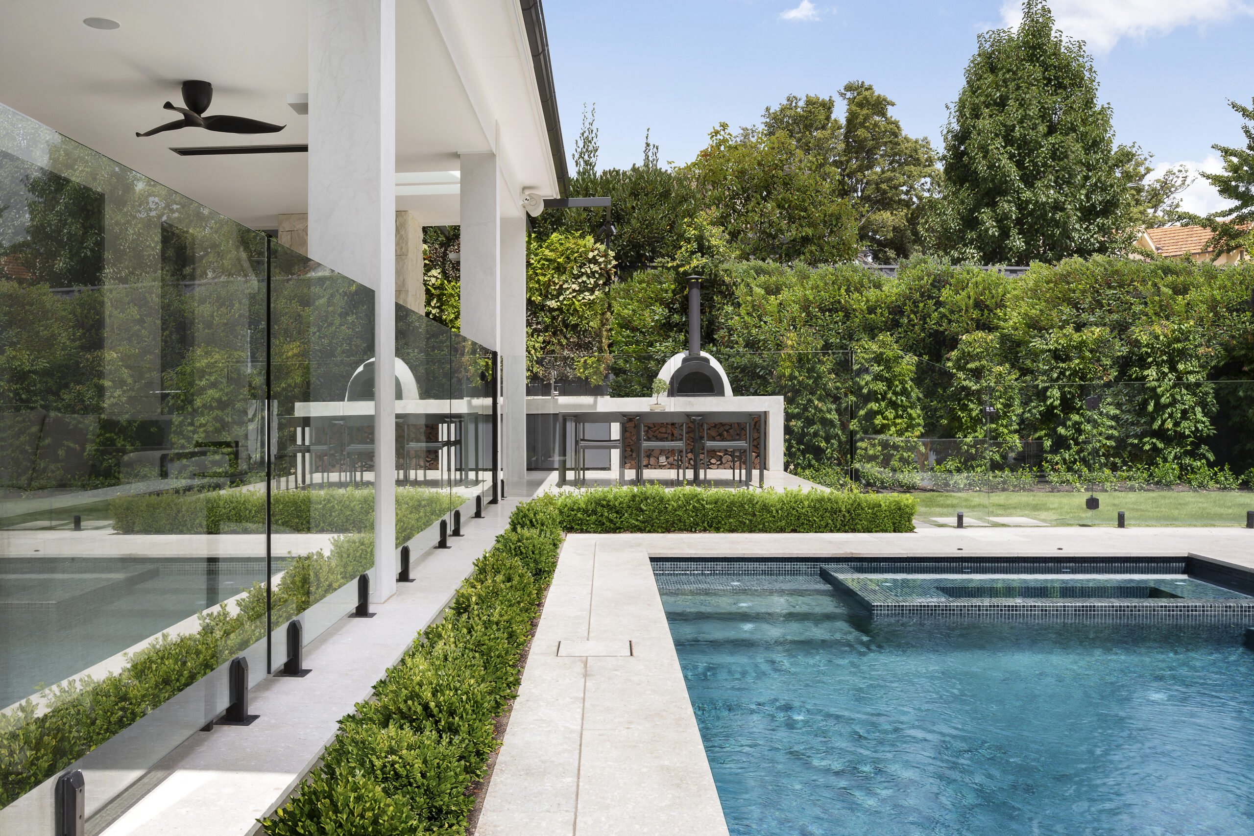 Landscape Construction - Canterbury - backyard